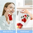 thumbnail image 6 of Dreamtimes 4 PCS Christmas Cute Santa Claus Baby Washcloths Towel Set, Highly Absorbent & Soft Cotton Wash Cloths, 12"x 12" Face Hand Towels for Bathroom, Multi-Purpose Fingertip Towels, 6 of 7