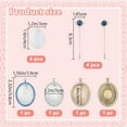 thumbnail image 2 of DIY Photo Frame Bouquet Pendant Decoration Making Kits including Glass Cabochons Alloy Pendant Cabochon Seting & Brooches Mixed Color, 2 of 5