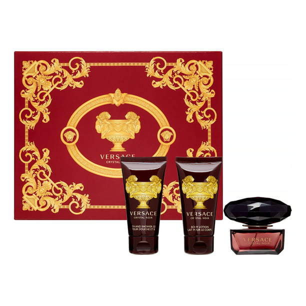 Natuur regenval Martelaar Versace Crystal Noir Perfume Gift Set for Women, 3 Pieces - Walmart.com