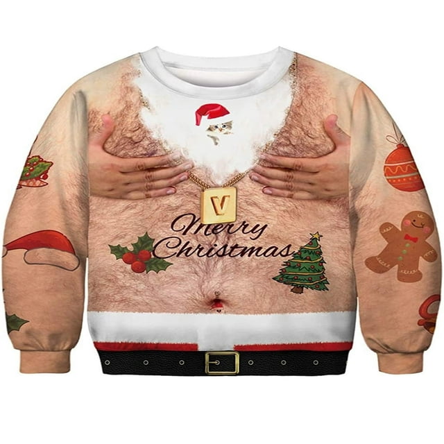 Pulls à Manches Longues Sweat-Shirts Halloween pour Hommes et Femmes avec Imprimé