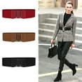 thumbnail image 4 of INSPIRE CHIC Women Bowknot Shaped Interlocking Buckle Elastic Belt Waistband Black, 4 of 4