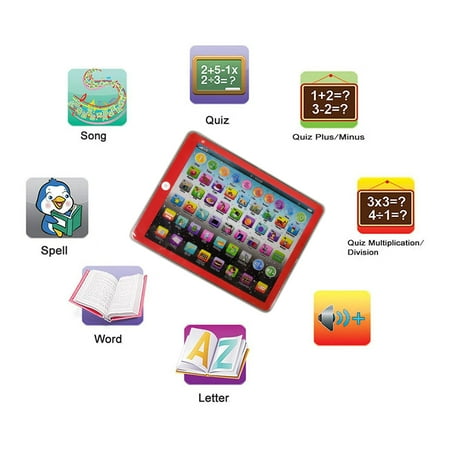 Fridja English Tablet Learning Early Education Machine Children's Lighting Computer Toy