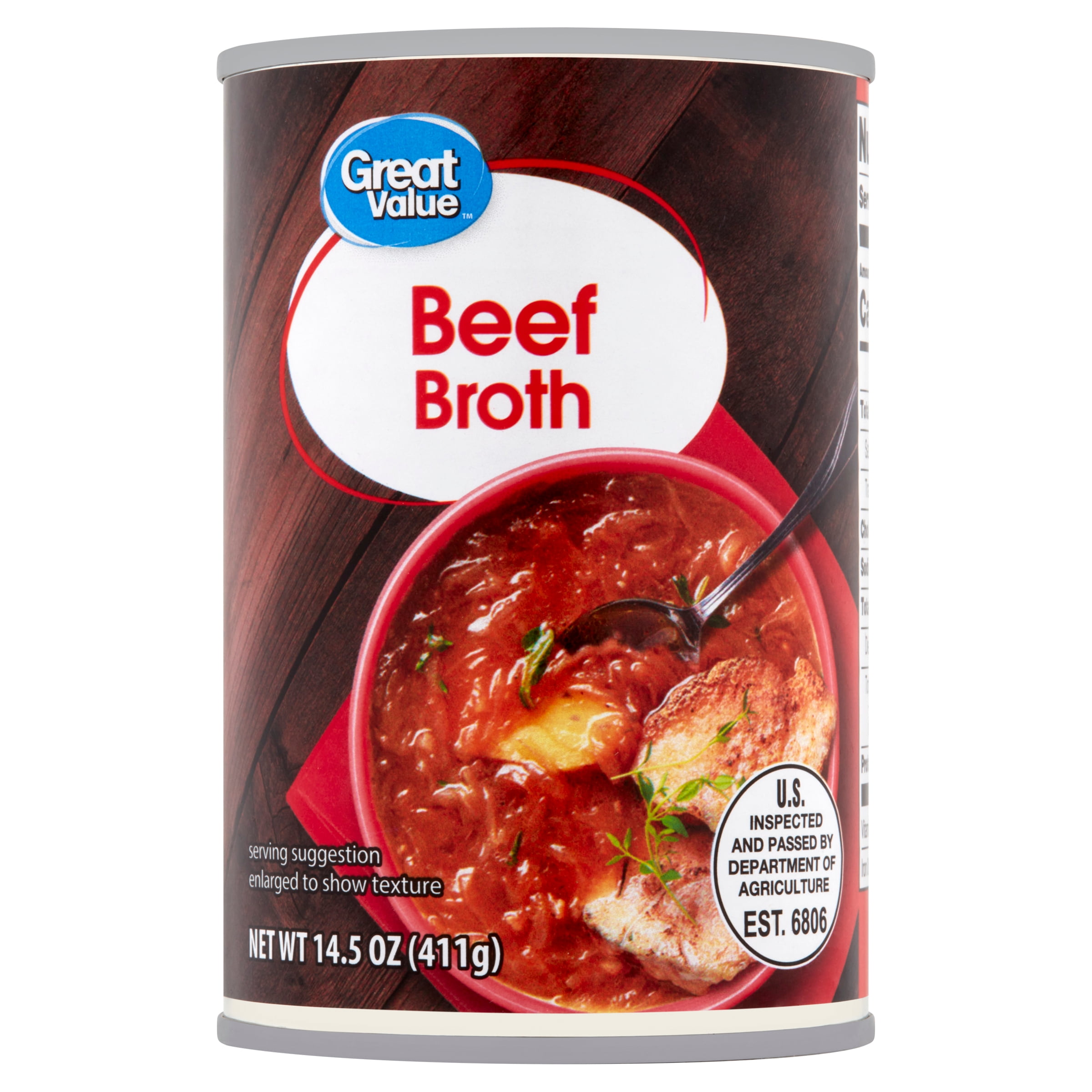 Great Value Beef Broth, 14.5 oz
