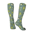 thumbnail image 4 of Fotbe Cute Yoga Frogs print Women's Men's Novelty Crew Socks Cotton Socks Knee High Socks for Walking,Running,Nurses,Pregnancy, 4 of 9