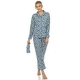 thumbnail image 2 of White Mark Ensemble de Pyjama Trois Pièces pour Femmes avec Boutons, 2 of 6