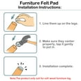 thumbnail image 4 of Screw Felt Glider Furniture Pads DIY Leg Feet Protectors 24mm 1" Dia 8pcs, 4 of 7