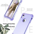 thumbnail image 5 of Dteck iPhone XR Case, Dteck Heavy Dual Layer Rugged Shockproof Case Hard PC Protective Back Cover For Apple iPhone XR 6.1 inch, Light Purple, 5 of 9