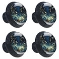 thumbnail image 2 of 4 Pcs Plants under the Stars Knobs for Kitchen Cabinet Cupboard Dresser Bookcase Drawer Pulls Handles Round Home Decor, 2 of 8