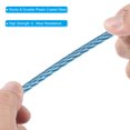 thumbnail image 4 of Uxcell 3.3Ft Safety Cable Lock Steel Stage Lighting Security Wire Rope, Blue 3 Pack, 4 of 6