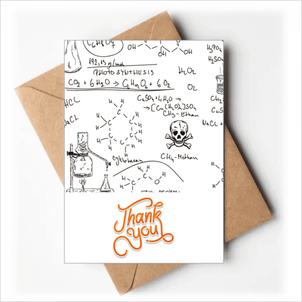 Calculus Organic Chestry Experiment Thank You Cards Envelopes Blank Note