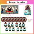 thumbnail image 5 of Popeye Plates Birthday Supplies Decorations Decor Backdrop Banner Cake Topper Fans, 5 of 6
