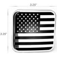 thumbnail image 2 of eVerHITCH USA Metal Flag Hitch Cover (Fits 2" Receivers, Chrome Black), 2 of 5