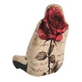 thumbnail image 2 of Wukai Vintage Rose Botanical Art Full Set Car Seat Covers with Soft Padding Universal Auto Front Seats Protector and Cushion Mat, 2 of 5