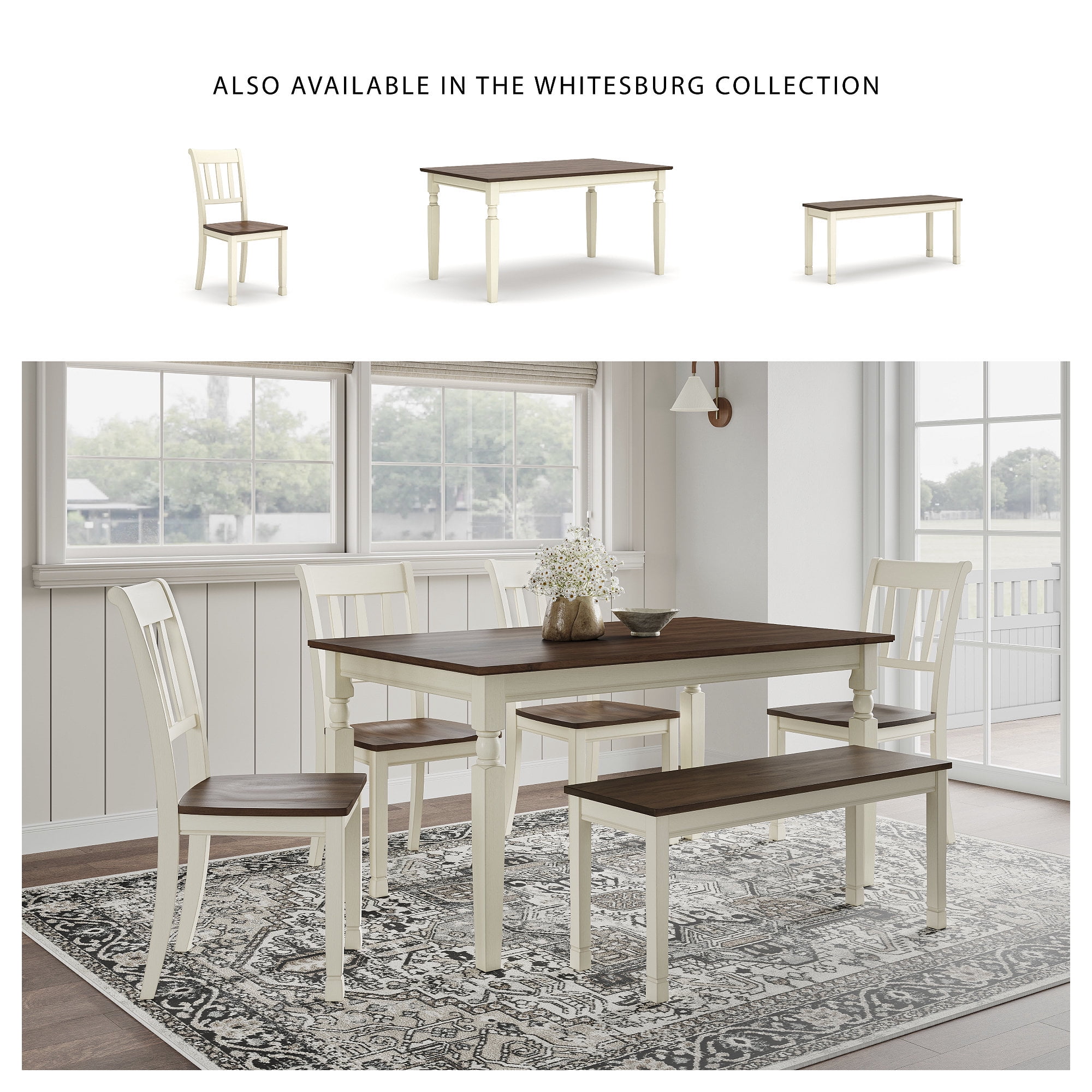 Signature Design by Ashley Whitesburg Dining Table, Brown/Cottage