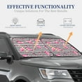 thumbnail image 4 of Naloa Flamingos Print 2-Piece Windshield Sunshade,Foldable Car Front Window Sun Shades,for Most Sedans SUV Truck-Medium, 4 of 6