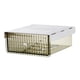 thumbnail image 4 of Organizador de Cajones debajo Del Escritorio con 2 Compartimentos, Pequeña Caja de Pañuelos Deslizante Transparente, Multifunción, Función para verde perfecl Cajón debajo del escritorio, 4 of 8