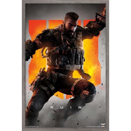 Call of Duty: Black Ops 4 – Ruin Key Art Wall Poster 22.375 x 34 Framed