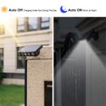 thumbnail image 2 of Luces solares Luces de seguridad con sensor de movimiento solar para exteriores con 3 modos Luz de pared LED con energía solar gran angular de 120 ° BANYUO Hogar, 2 of 5