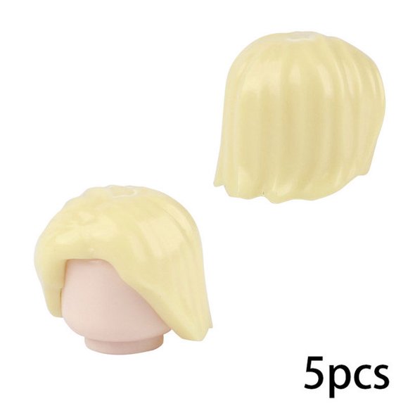Figuras de ciudad para el cabello tocados MOC peinado bloques de construcción piezas del cuerpo hombres mujeres niñas cabezas de niños accesorios de bricolaje juguetes de lad