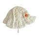 thumbnail image 1 of Infants Protective Sun Hat with Floral Accent, Comfortable Baby Flower Fisherman Hat Outdoor Basin Caps for Girls Yellow, 1 of 4