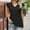 Black, variant on TAGOLD Womens Summer Plus Size Tops,Tops for Womens,Fashion Womens Casual Solid Color V Neck Ruffled Short Sleeve Tops Loose Blouses