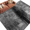 thumbnail image 2 of Black Abstract Washable Living Room Rugs 8'x10', Vintage Graffiti Low Pile Throw Large Area Rug Non-Slip Sturdy Edge Binding Carpet for Bedroom Dining Room Office, 2 of 9