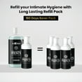 thumbnail image 3 of Skin Elements Men's Intimate Wash JUMBO Pack | with Refill | For 180 Days | 420 ml | pH Balanced Hygiene Foaming Wash | Prevents Bad Odor and Irritation| with Tea Tree Oil | Super Saver Pack, 3 of 7