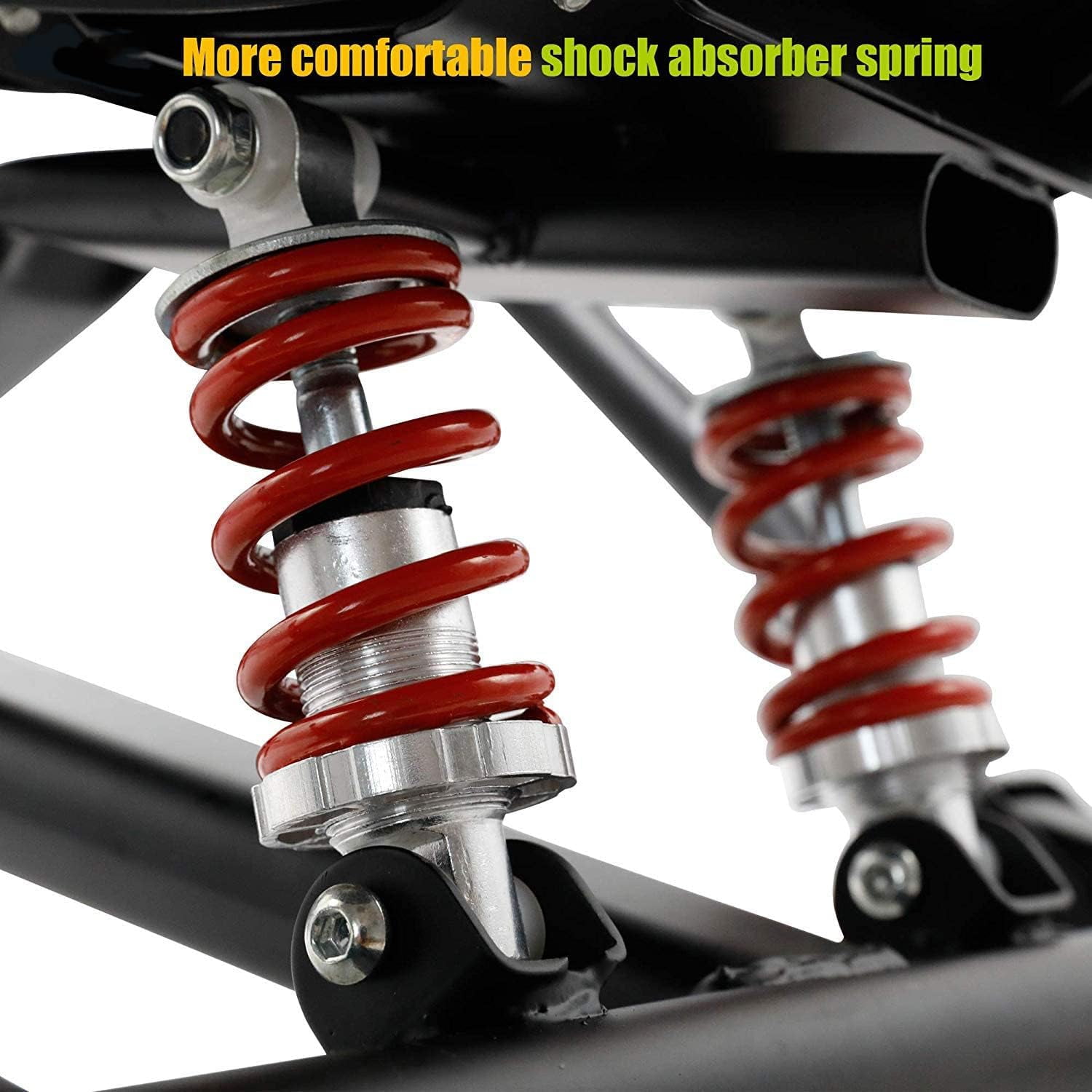 Hiboy Hc02 Hoverboard Seat Attachment With Rear Suspension Go Kart Accessory For 65" 8" 10" Two Wheel Self Balancing Scooter