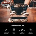 thumbnail image 4 of Sock Darn Tough Vermont Standard Issue a media pantorrilla, negro claro, 4 of 5