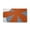 Perfect Orange, variant on 24" 36" Simply Daisy Bold Flower Modern & Contemporary Chenille Area Rug, Apple Green