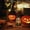 B, variant on Battery Operated Halloween Lanterns Outdoor with Pumpkin Skull Witch and Ghost Hand Designs Portable LED Lights with Handle for Indoor Outdoor Halloween Decor Party Favors and Night Light