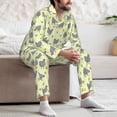 thumbnail image 7 of Fotbe Funny Chicken Pattern Long Sleeve Pajama Set for Men,Sleepwear Set,2-piece Loungewear Set,Soft PJs Comfy Nightwear with Pockets-Medium, 7 of 7
