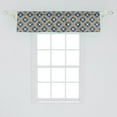 thumbnail image 2 of Ambesonne Ethnic Window Valance, Vintage Tile Art, 54" X 12", Blue Orange Beige, 2 of 3