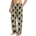 thumbnail image 2 of Xecao Cute Black Dog Men's Straight Lounge Pajama Pants: The Ultimate in Comfortable Sleepwear, 2 of 9
