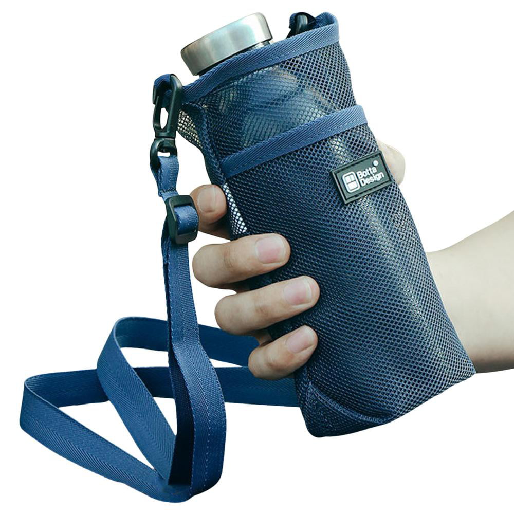10 Carry-All stretchable pouches with carabiner and neck strap-BLUE STAR OF LIFE 