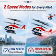 thumbnail image 4 of JoyStone Rescue Helicopter Toy for Kids, 2.4GHz Remote Control Helicopter with 2 Speed Modes, 30+ Min Flight Time, LED Lights & Altitude Hold, RC Toys for Boys Girls Beginner, 4 of 9