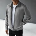 thumbnail image 6 of Mifsaly Mens Bomber Jackets Zip Up Collared Windbreaker Fall Winter Solid Color Street Style Going Out Casual Outfits with Pockets, 6 of 7