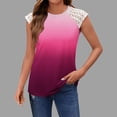 thumbnail image 2 of JDQJBZ Débardeur Sans Manches pour Femmes en Dentelle Couleur Col Rond Tricoté, 2 of 5
