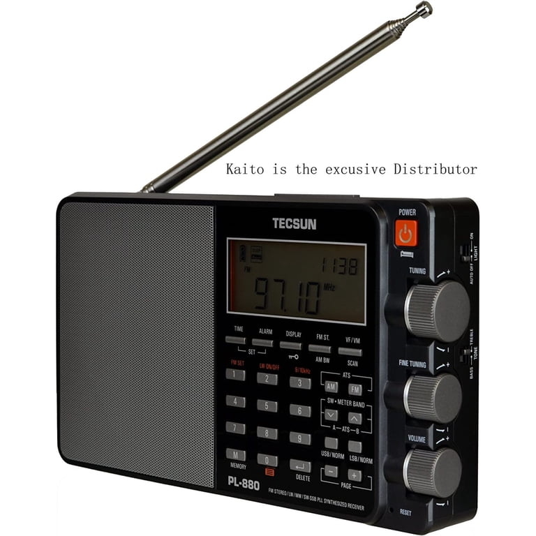 Tecsun PL880 Portable Digital PLL Dual Conversion Radio with