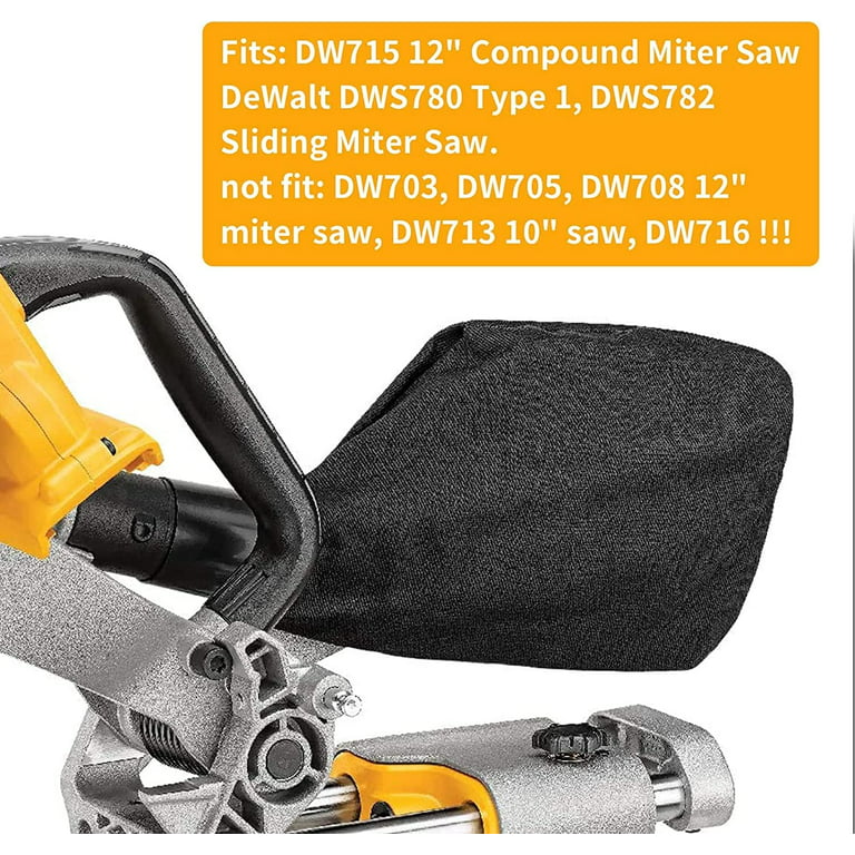 N126162 Miter Saw Bag | table saw Collect Fits Dewalt DW715 DW713 DW716 DW716XPS DWS782 DWS780 Miter Saw - Walmart.com