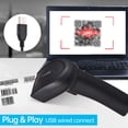 thumbnail image 1 of Wireless 1D Wireless BT Barcode Scanner Handheld USB Wired CCD Bar Code Reader Manual Trigger Scanning Support Paper and Screen Code Compatible with   MAC for Supermarket, 1 of 6