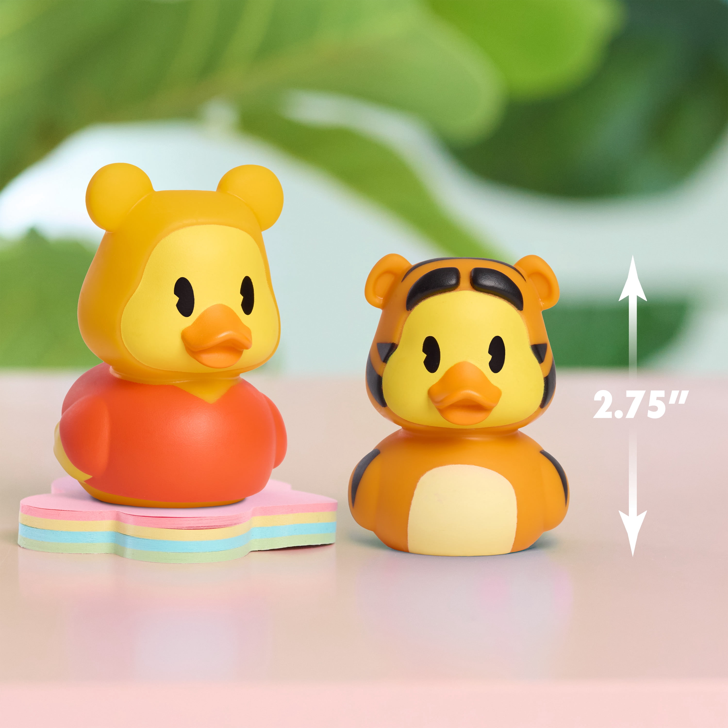 Dukalooz Disney Winnie the Pooh and Tigger Small Toy Duck 2 Pack, Collectible Toy Figure, for Kids Ages 3 and up