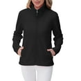 thumbnail image 3 of Yievot Womens Fleece Jacket Regular Fit Casual Versatile jackets Winter Full Zip Long Sleeve Tops for Women, 3 of 8