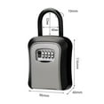 thumbnail image 3 of Metal Password Key Box Outdoor Key Safe Lock Box Decoration Key Code Box Key Storage Lock Box Wall Mounted Password Box ,Easy Installation, 3 of 7