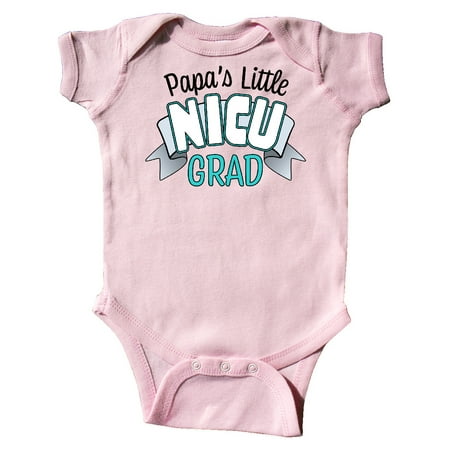 

Inktastic Papa s Little Nicu Grad in Blue with Banner Gift Baby Boy or Baby Girl Bodysuit