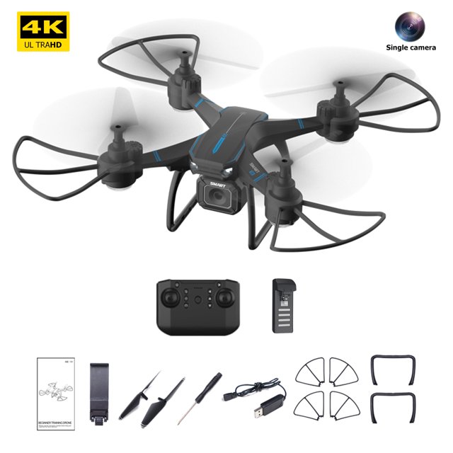One Key Operation Quadcopter HD Cámara RC Drone Juguetes con batería (Azul) Likrtyny Para estrenar