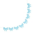 thumbnail image 5 of WEUVEB Birthday Party Style Bow-Shaped Banner Sky-Blue Paper 1Set 5.89x5.50x0.79in, 5 of 9