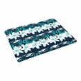 thumbnail image 2 of MKHERT Tropical Frangipani Flowers with Palm Trees and Stripes Doormat Rug Home Decor Floor Mat Bath Mat 23.6x15.7 inch, 2 of 3