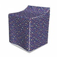 thumbnail image 1 of Hula Girl Washer Cover, Hibiscus Flowers with an Exotic Dancer Aloha Botanical Blossom, Easy to Use Bathroom Accent Fabric, 29" x 28" x 40", Royal Blue Multicolor, by Ambesonne, 1 of 3