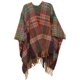 thumbnail image 1 of Suéter para mujer, poncho, capa, abrigo de punto, cárdigan abierto al frente, manta, chales, pashminas, verde, 1 of 4